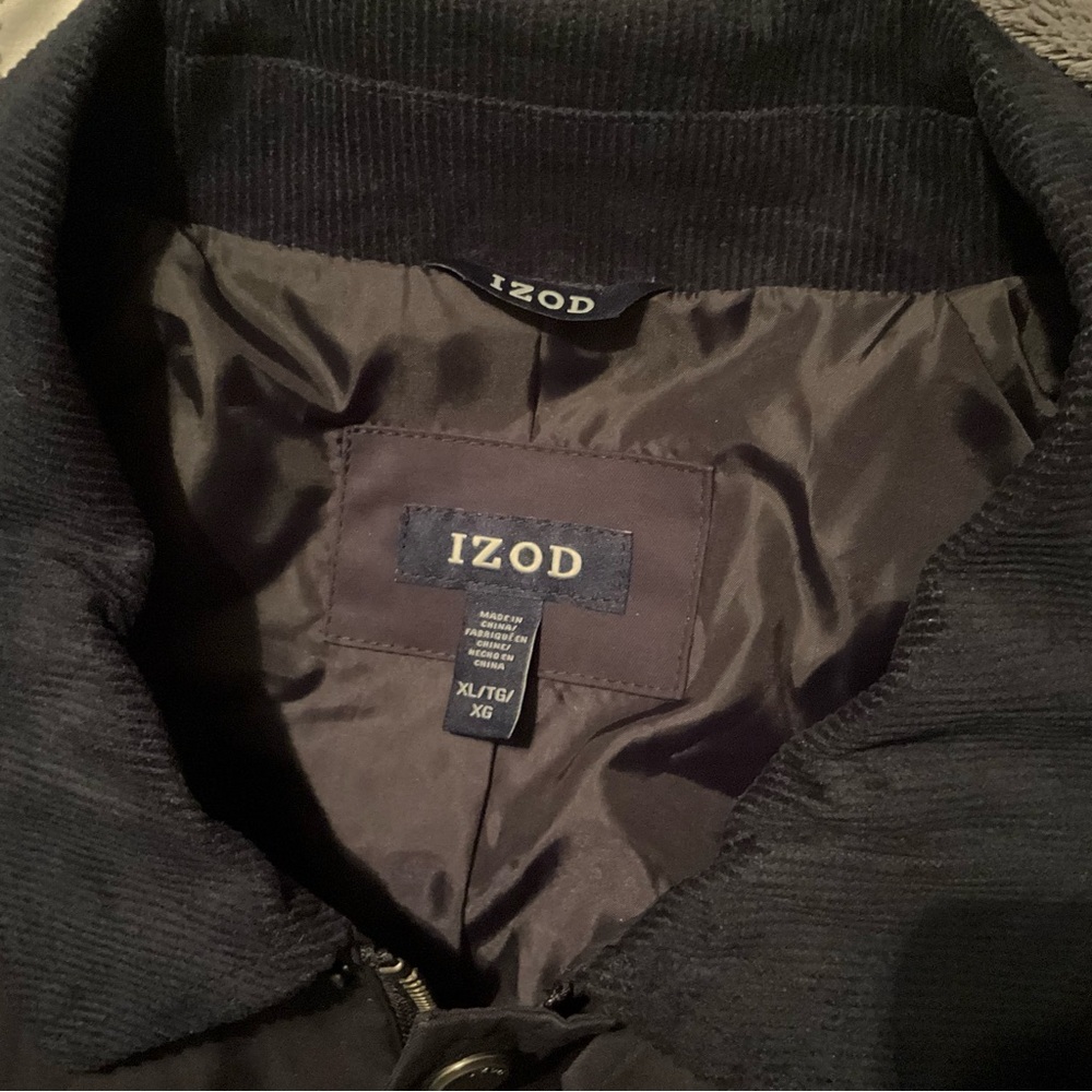 NWT Izod XL Waxed Cotton Jacket Field Jacket Barn Jacket Winter - Picture 3 of 12